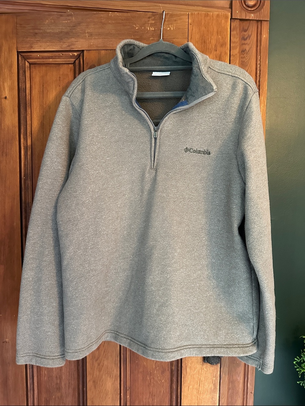 Columbia Men's Heather Grey Half-Zip Fleece Pullover